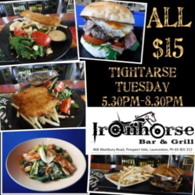 IRON HORSE BAR & GRILL - HEADS UP FOOD GUIDE LAUNCESTON