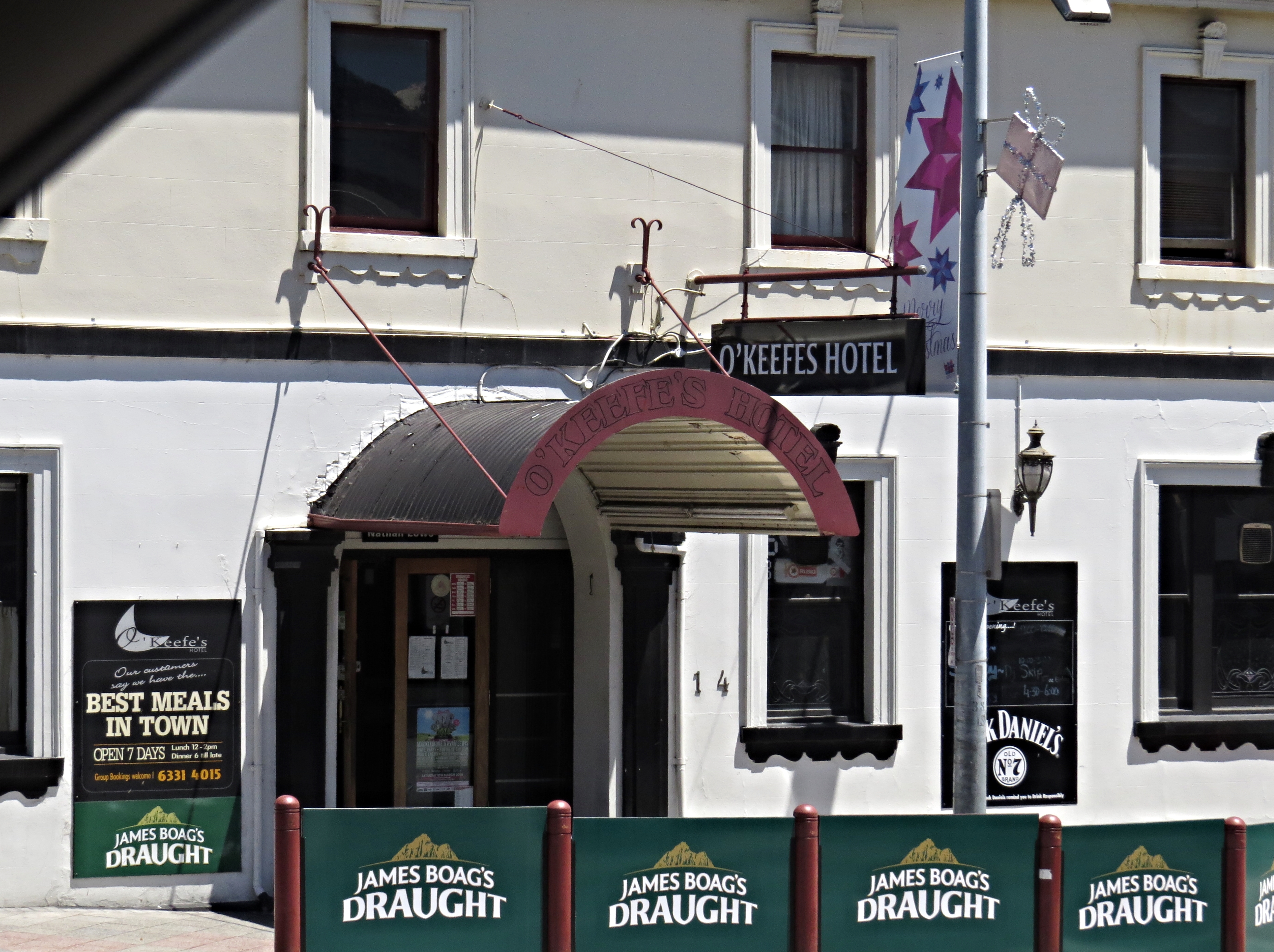 O'KEEFE'S HOTEL HEADS UP FOOD GUIDE LAUNCESTON