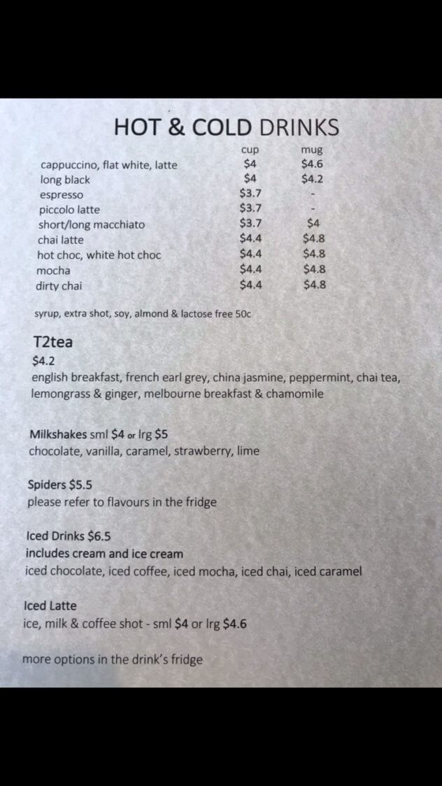 CLOVE CAFÉ Heads Up Launceston