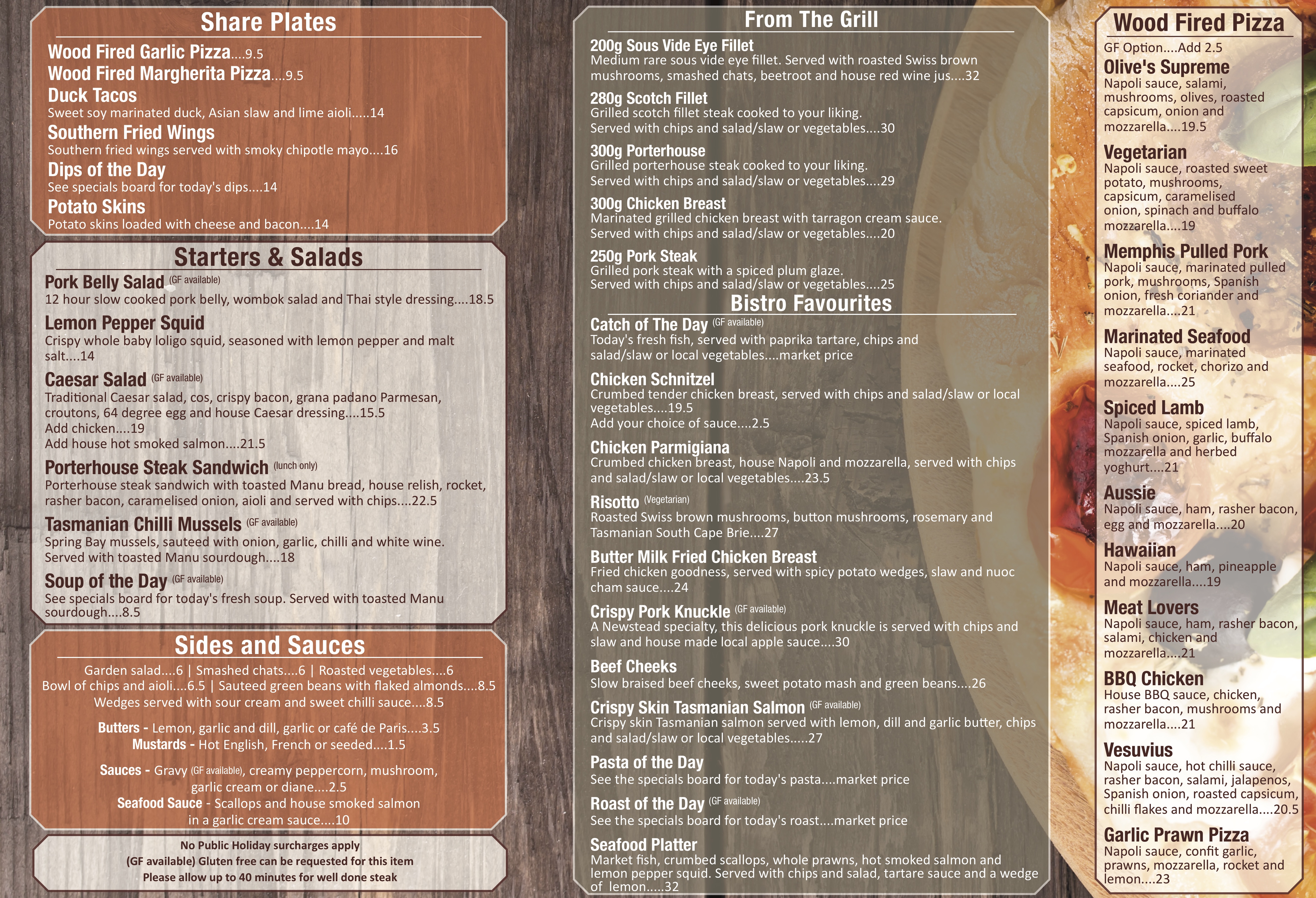 OLIVES BISTRO THE NEWSTEAD HOTEL HEADS UP FOOD GUIDE