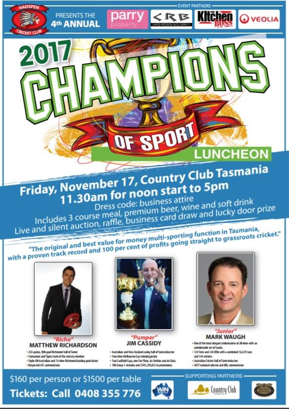 Champions of Sport - Country Club Tasmania