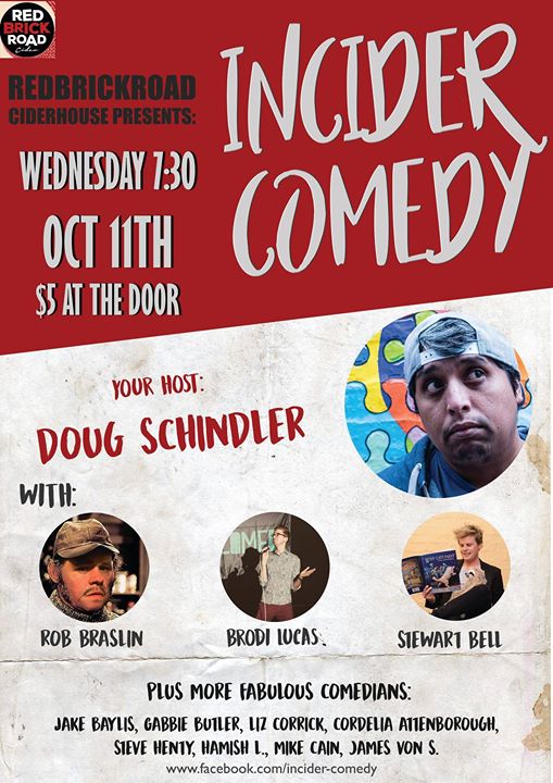 Incider Comedy - Red Brick Road Ciderhouse