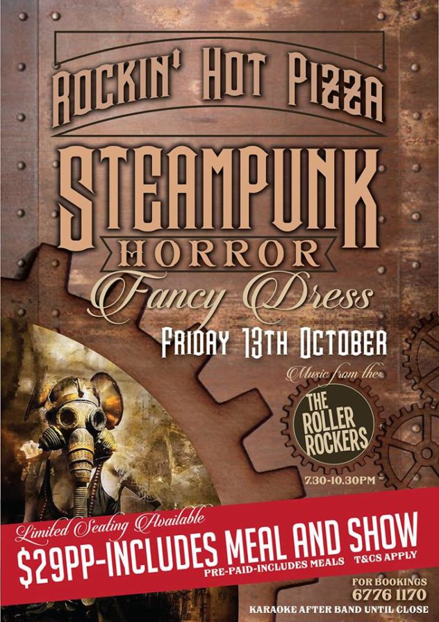 Steampunk Rockin' Hot Pizza