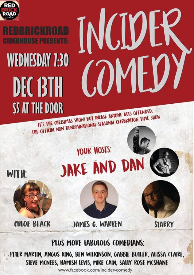 Incider Comedy - Launceston