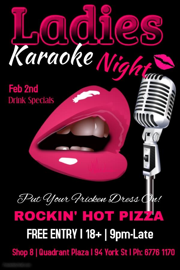 Rockin' Hot Pizza - Ladies Karaoke NIght
