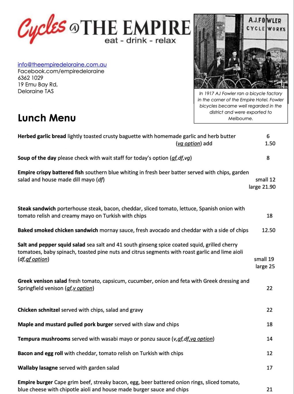 EMPIRE HOTEL DELORAINE » Heads Up Launceston