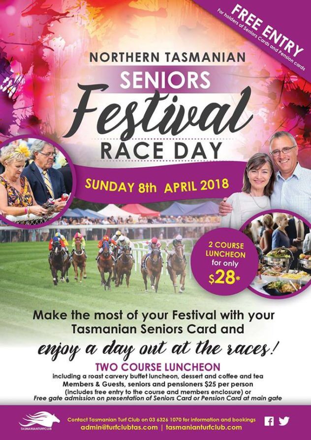 Seniors Festival Race Day - 08 April, Mowbray Racecourse