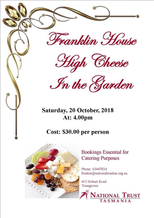 High Cheese in the Garden - Franklin House, Launceston, Tasmania