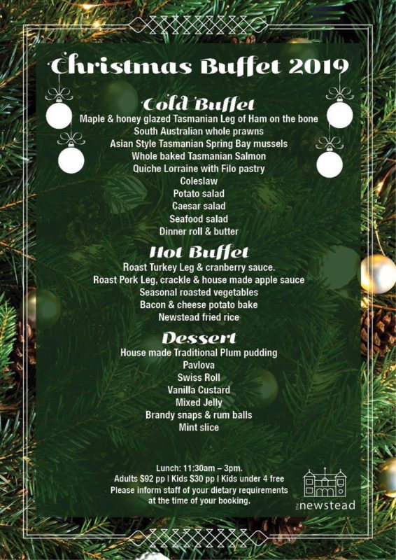 CHRISTMAS DAY LAUNCESTON ?Heads Up Food Guide