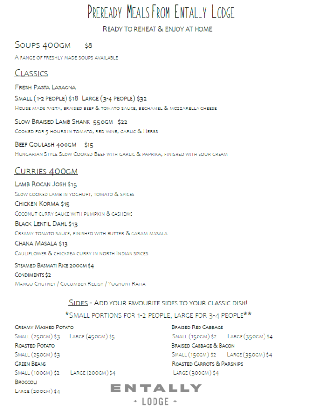 TAKEAWAY & DELIVERY OPTIONS LAUNCESTON, TASMANIA