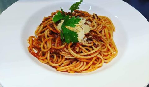 Spaghetti at Don Mario's Restaurant - George Town, Tasmania
