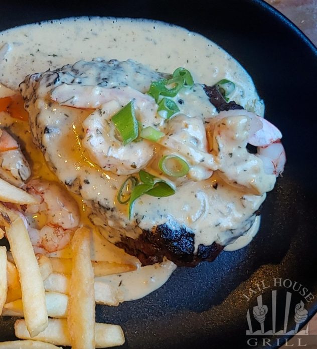 Seafood Topper Steak @ Jailhouse Grill, Launceston