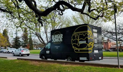Burger Junkie Food Truck at St George's Square in Launceston