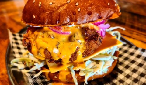 Kwai Thai Burger at Burger Junkie Cafe & Restaurant in Launceston