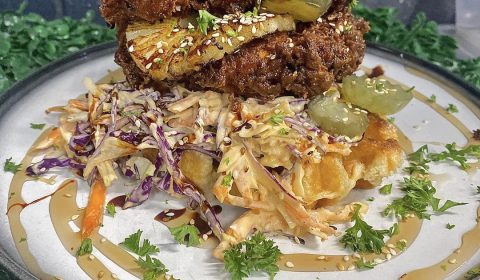 Fried Chicken Waffles - Toast Launceston