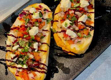 Bruschetta at the Tramms Bistro - Park Hotel, Launceston
